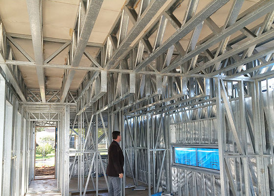 Movable Prefab Apartment Buildings Light Steel Frame House Kits With AS/US