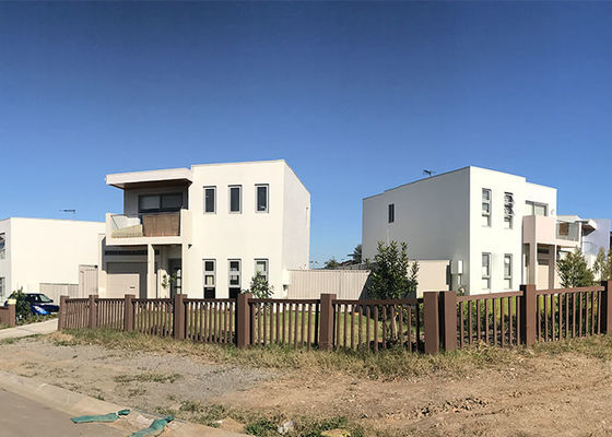 Conception personnalisée et assemblage facile cadre en acier léger maisons préfabriquées, villas et maisons de ville