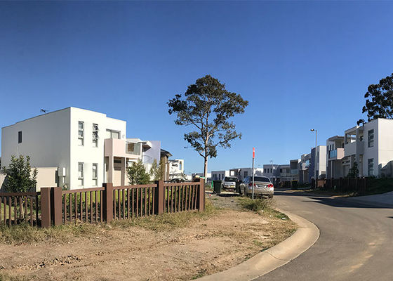Maison préfabriquée en acier léger. Villa modulaire standard pour usage résidentiel.