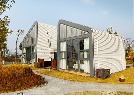 Conception personnalisée, bungalow en bois préfabriqué certifié ISO9001, maison de cabine de luxe