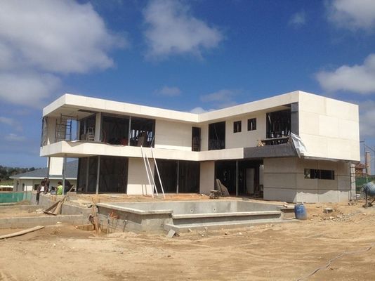 4 chambres à coucher, maison moderne en acier léger de 2 étages, maison unique préfabriquée