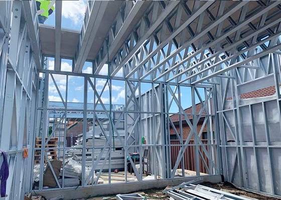 Earthquake Resistance Light steel structure prefab villa with thermal insulation material