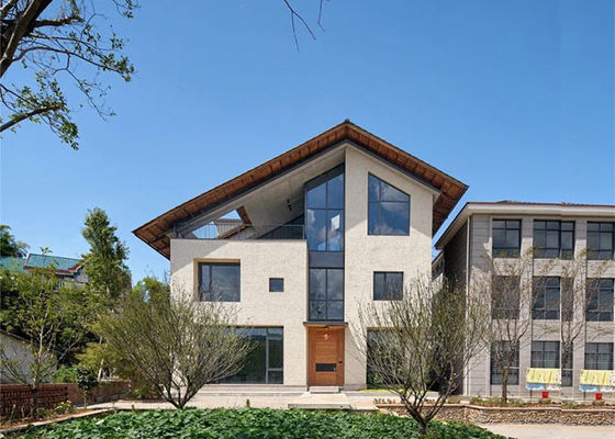 Économie d'énergie Villa préfabriquée à 2 étages en acier léger Bâtiments préfabriqués