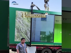 Studio préfabriqué bon marché léger jaune de jardin de cadre en acier de mesure avec la petite taille