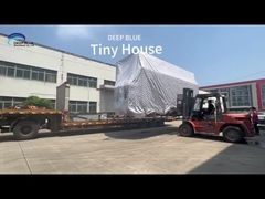 Maisons légères préfabriquées modulaires de structure métallique sur des roues à vendre