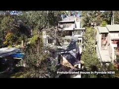 Maison préfabriquée de 2 chambres avec taille personnalisée et toit de panneau sandwich EPS/laine de roche/PU