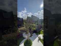 Kit de maison préfabriquée avec cadre en acier léger maison modulaire pour les vacances et le camping