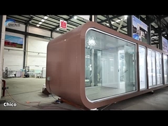 Cadre en acier de calibre léger maisons modulaires préfabriquées bureau de jardinage avec fenêtres en double verre