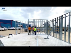 Maison préfabriquée de 2 chambres avec système de climatisation centrale et cabines 2PAC