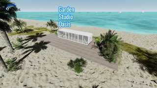 Cabine Hawa préfabriquée d'Apple de Stuido Chico de jardin avec le cadre en acier léger